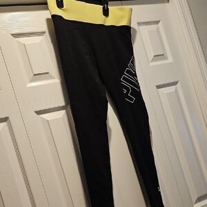 Women's Victoria Secret PINK Yoga Pants with Fold-Over Waistband